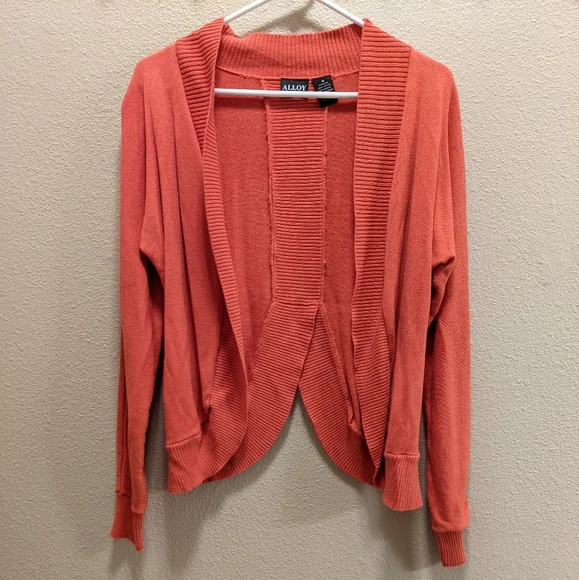 Alloy Orange Open Front Cardigan - Picture 4 of 6
